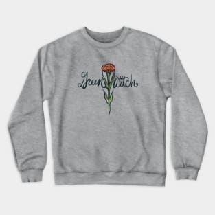 Green Witch Crewneck Sweatshirt